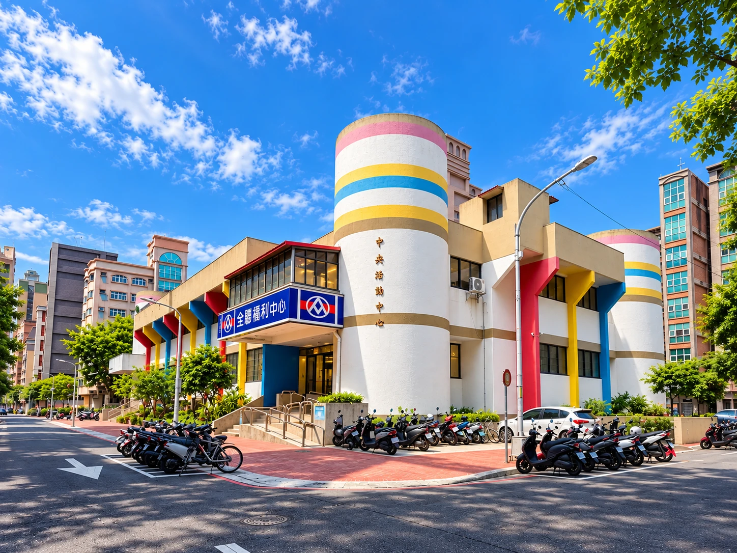 全聯福利中心新店中央店，位於中央活動中心大樓一樓